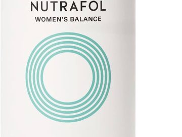 nutrafol womens balance menopause supplement clinically proven hair growth supplement for visibly thicker hair and scalp coverage through menopause 1 month supply bottle