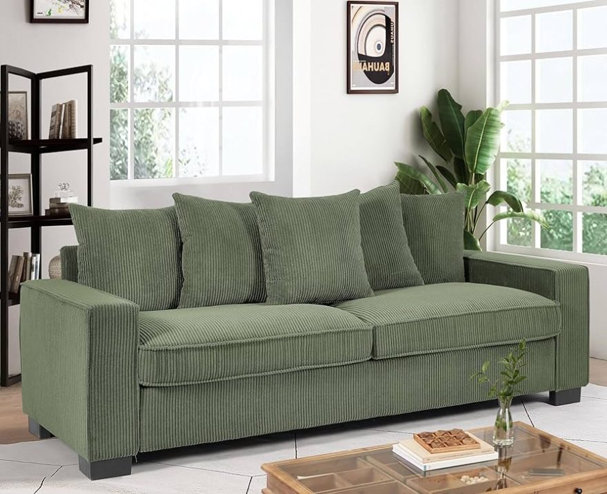 uncover the allure of olive green sofas discover style comfort and versatility