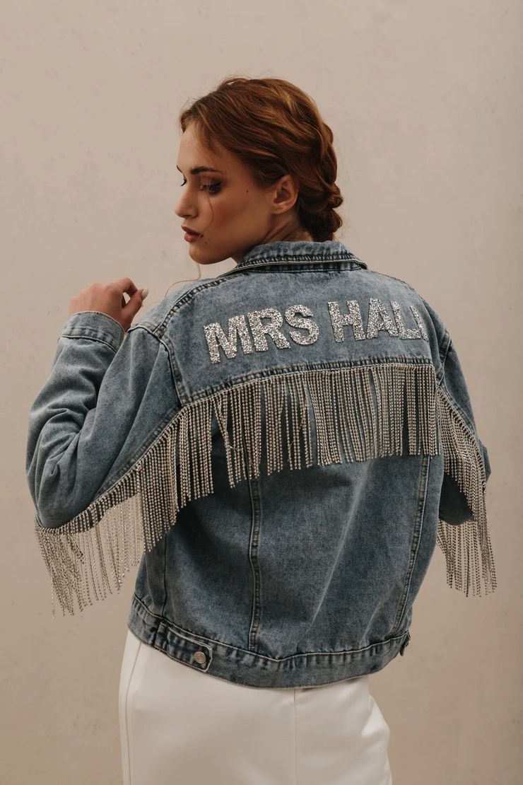 unveiling the allure rhinestone fringe denim jackets a style revelation